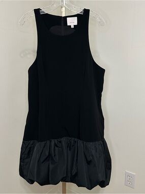 cinq a sept Freva dress. Black Sleeveless Dress with Scoop Neck
